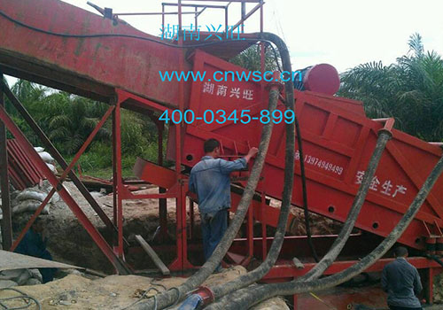 振動選金溜槽 于非洲-加納 工作現場 